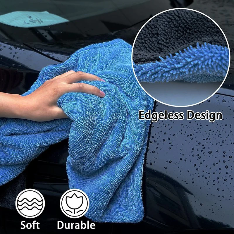 Twisted Loop Microfiber Drying Towel, 1200 GSM, 16