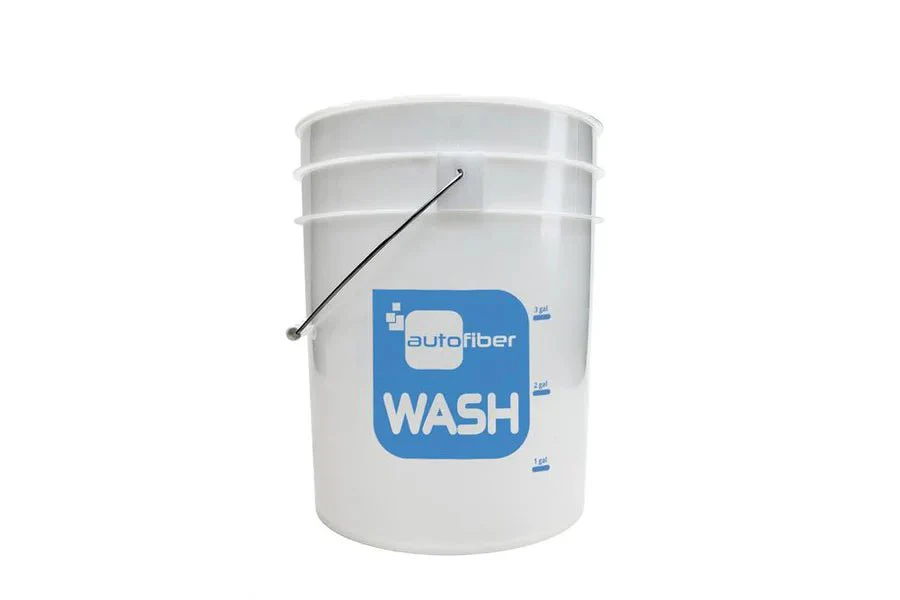 AutoFiber 5 Gallon Clear Bucket with Gallon Markers - KaJay Automotive