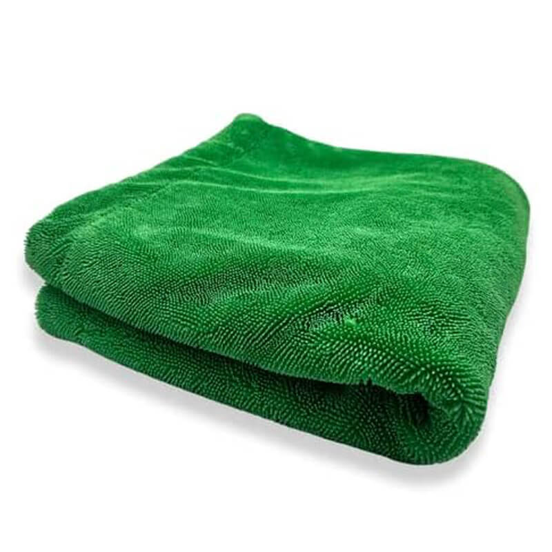 Green Goblin Twisted Loop Dual-Force Microfiber Drying Towel - KaJay Automotive