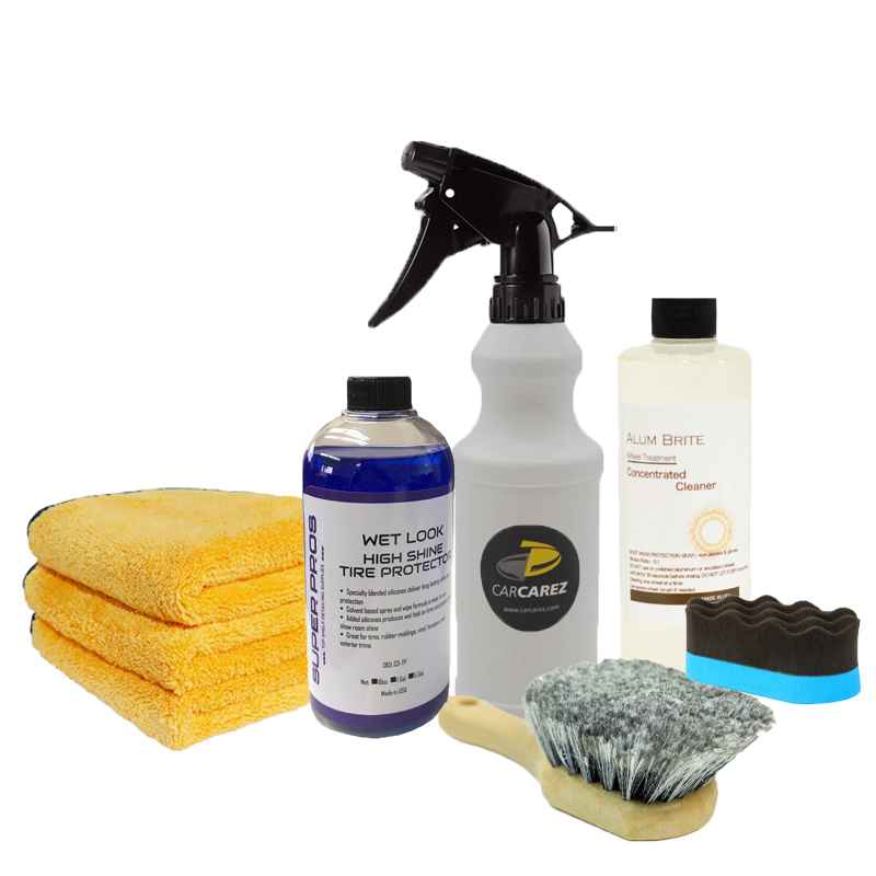 Pro-Grade CarCarez Wheel, Rim & Tire Detailing Kit – 8 Items | 16 fl. oz - KaJay Automotive