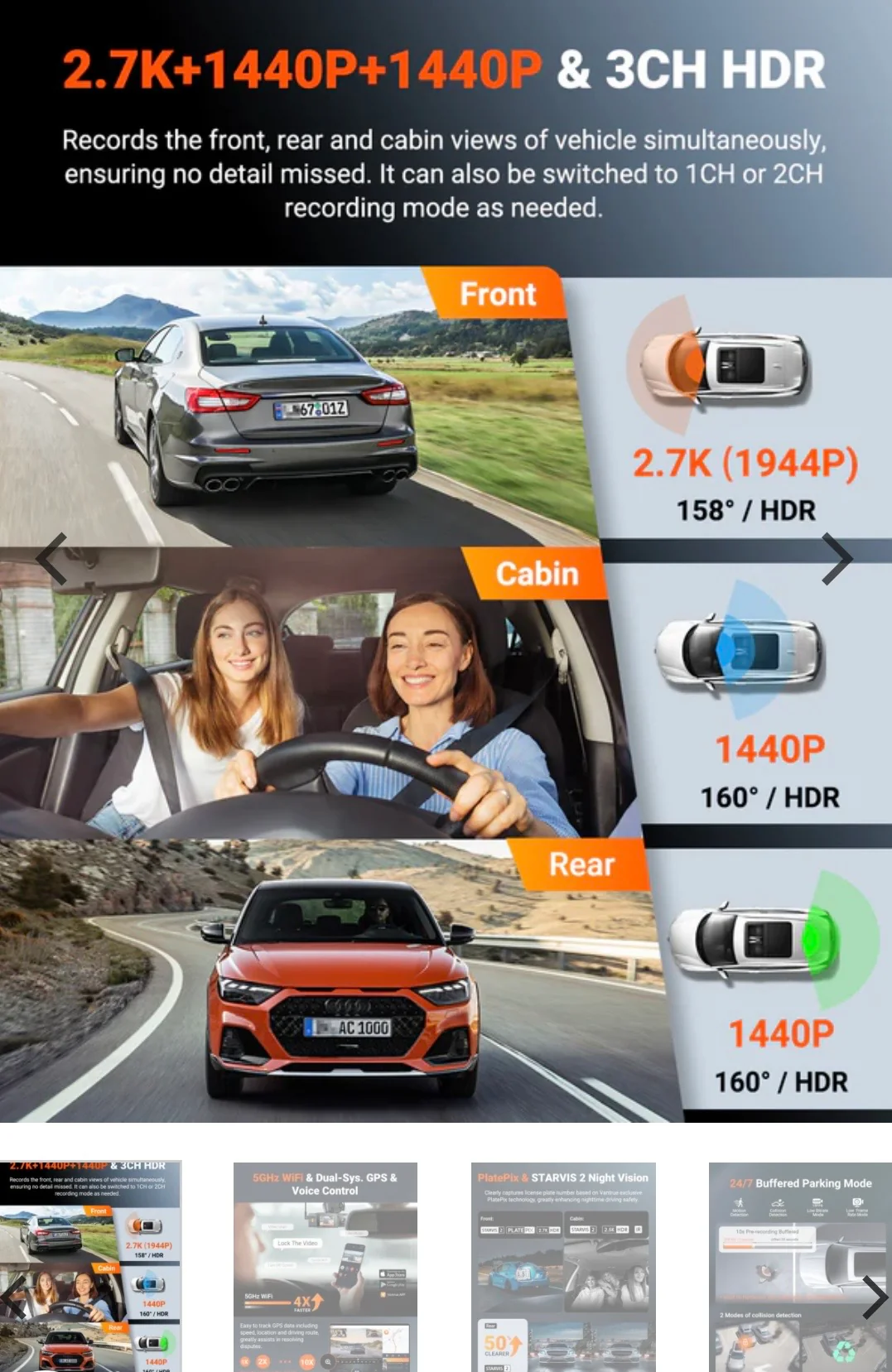 Vantrue N4S Dashcam - KaJay Automotive